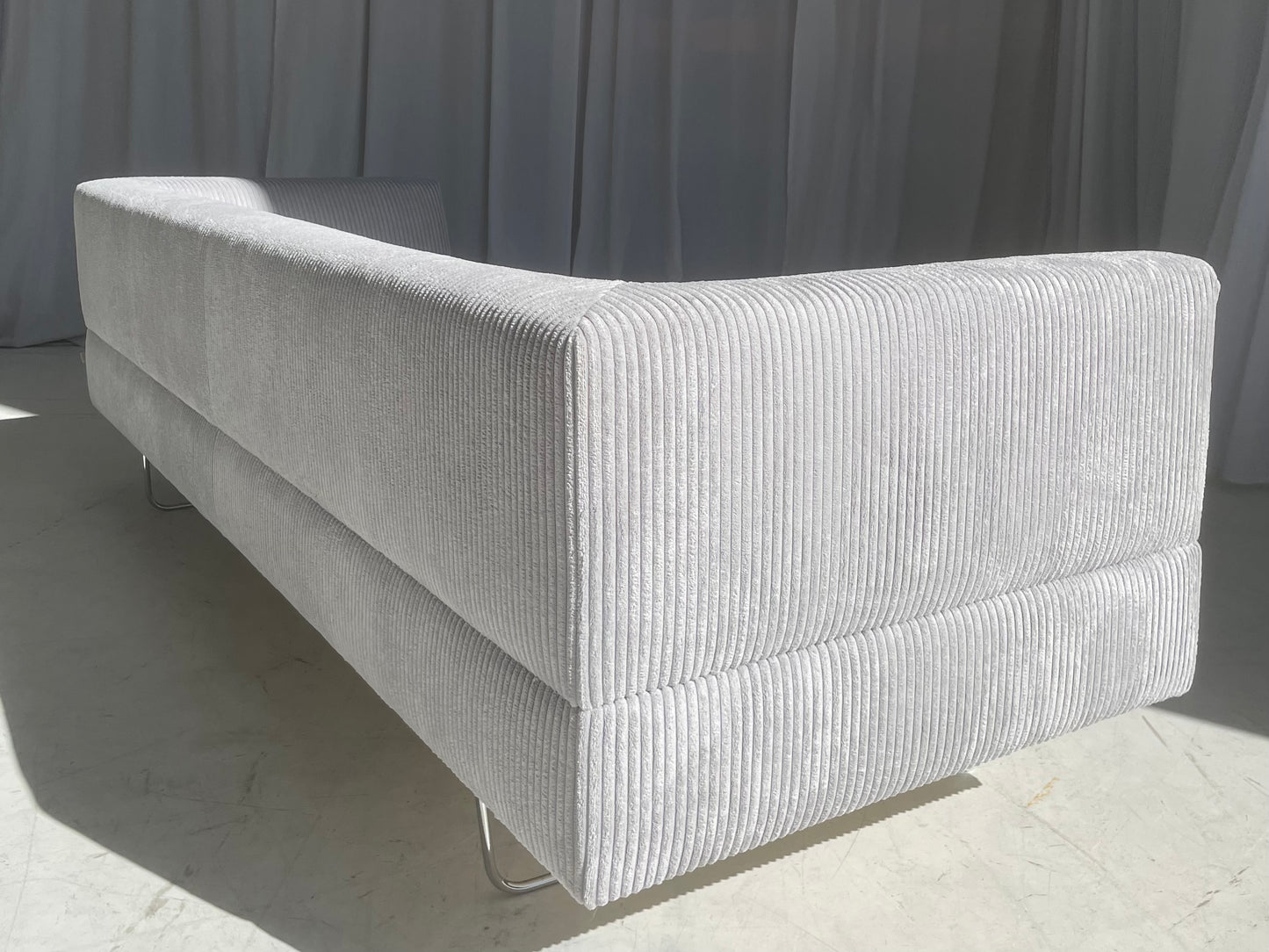 Custom Grey Corduroy Jardan Horizon Sofa