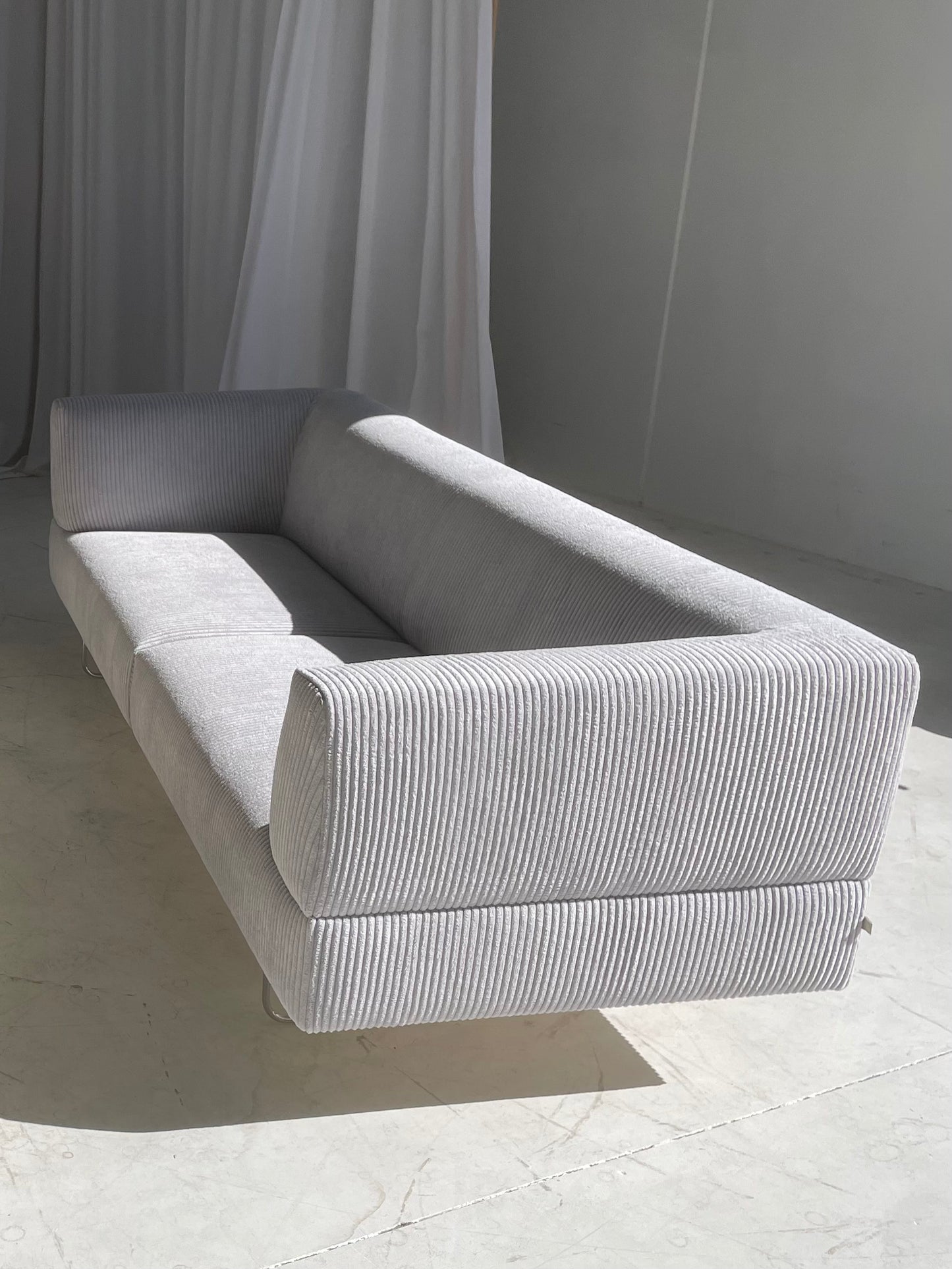 Custom Grey Corduroy Jardan Horizon Sofa