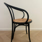 Set of 8 Thonet No. B9 Le Corbusier Cane Chairs - Black