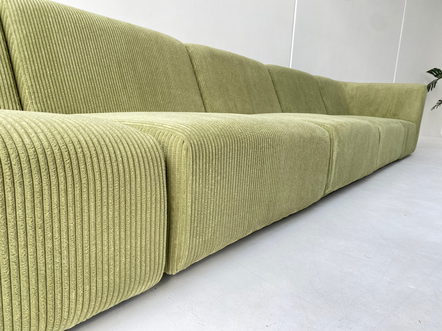 Green Modular Corduroy Sofa