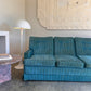 Vintage Blue / Green Striped Midcentury Sofa, 60’s