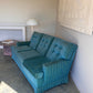 Vintage Blue / Green Striped Midcentury Sofa, 60’s