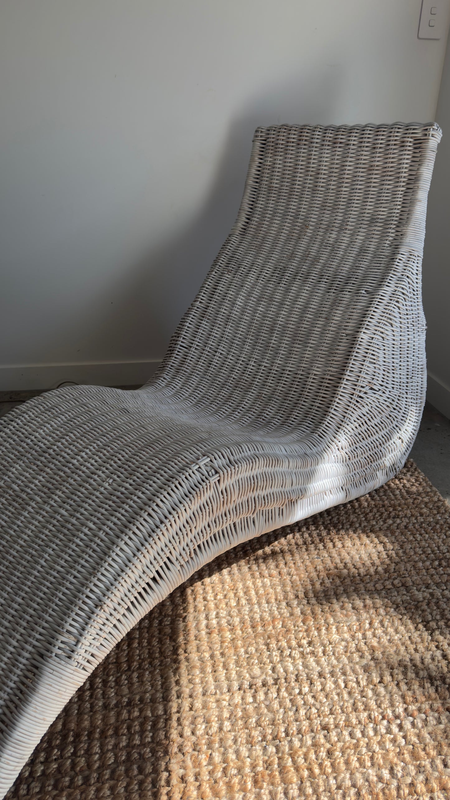 Vintage Ikea Karlskrona Wicker Lounge Chair