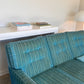 Vintage Blue / Green Striped Midcentury Sofa, 60’s