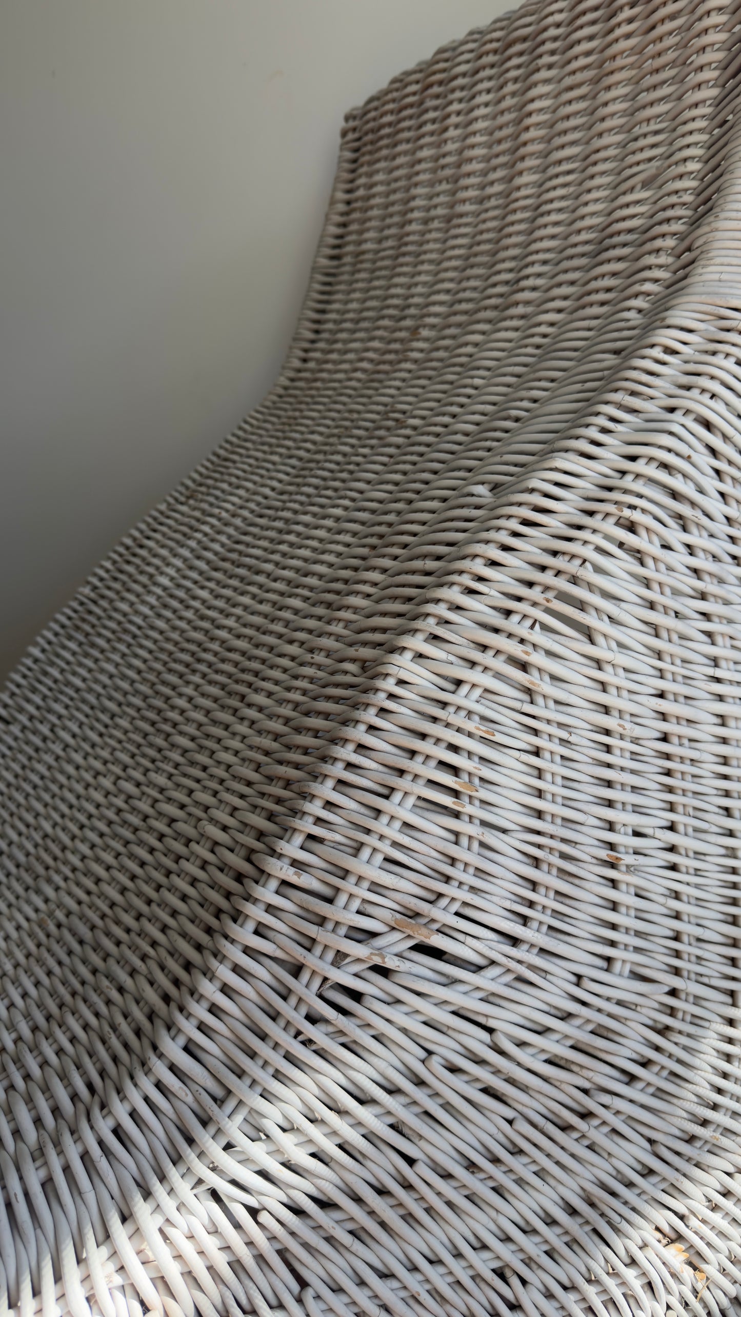 Vintage Ikea Karlskrona Wicker Lounge Chair