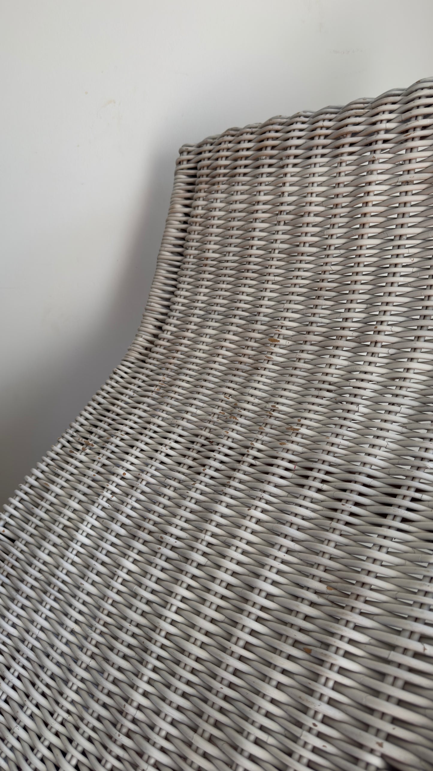 Vintage Ikea Karlskrona Wicker Lounge Chair