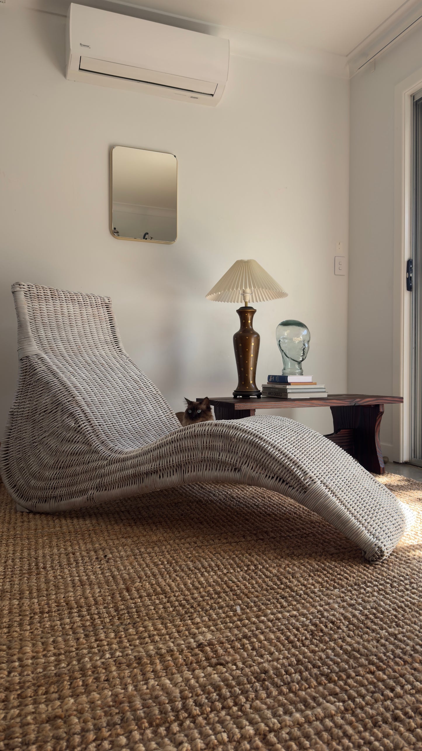 Vintage Ikea Karlskrona Wicker Lounge Chair