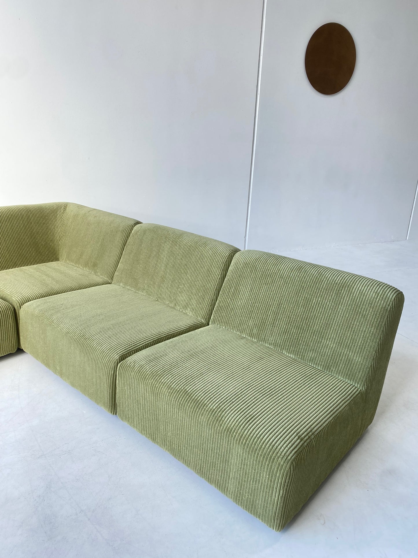 Green Modular Corduroy Sofa