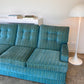 Vintage Blue / Green Striped Midcentury Sofa, 60’s