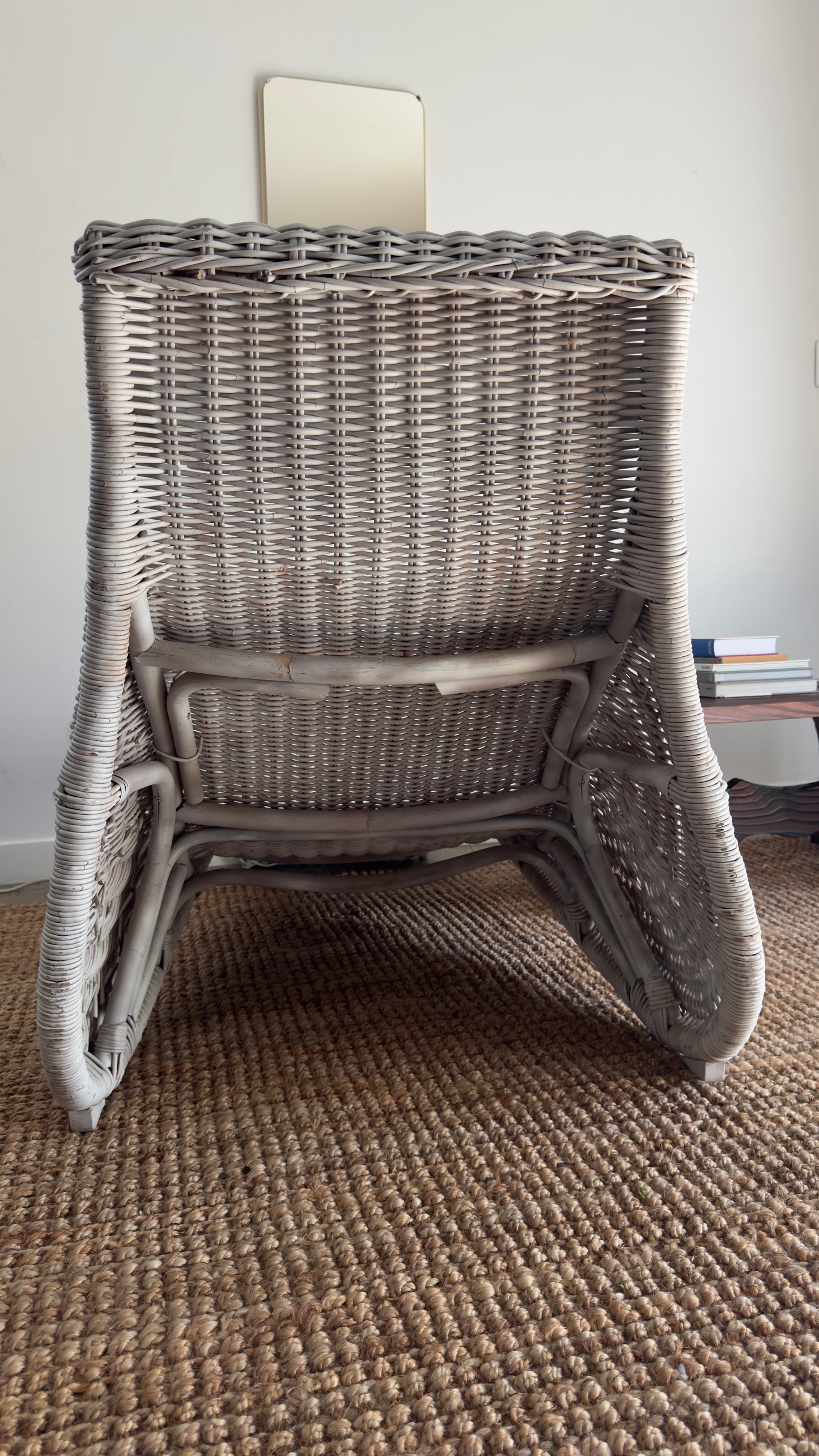 Vintage Ikea Karlskrona Wicker Lounge Chair