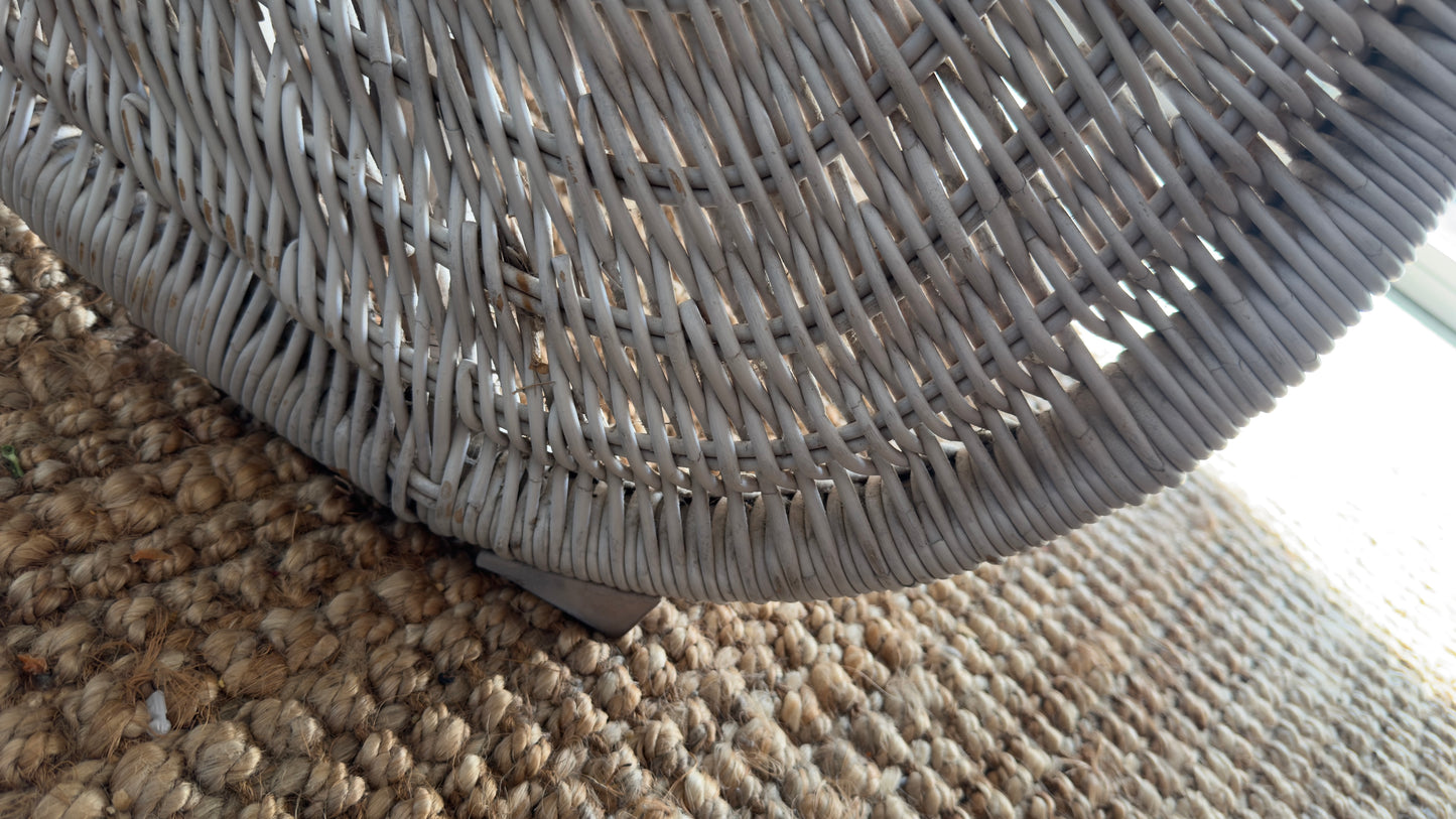 Vintage Ikea Karlskrona Wicker Lounge Chair