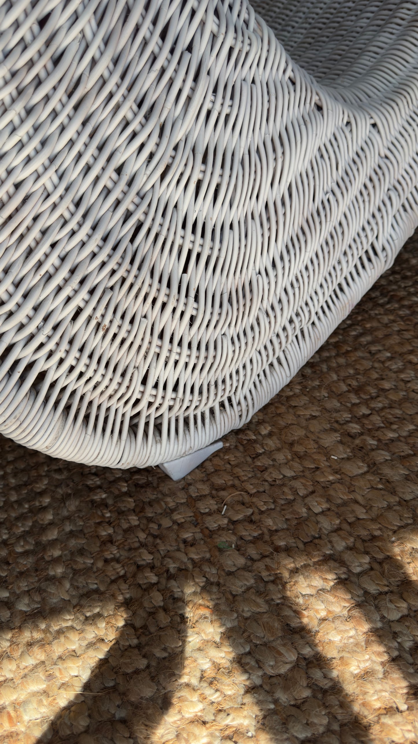 Vintage Ikea Karlskrona Wicker Lounge Chair