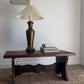 Vintage 1970s Torched wood coffee table