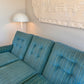 Vintage Blue / Green Striped Midcentury Sofa, 60’s