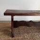 Vintage 1970s Torched wood coffee table