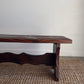 Vintage 1970s Torched wood coffee table