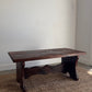 Vintage 1970s Torched wood coffee table