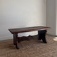 Vintage 1970s Torched wood coffee table