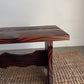 Vintage 1970s Torched wood coffee table