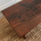 Vintage 1970s Torched wood coffee table