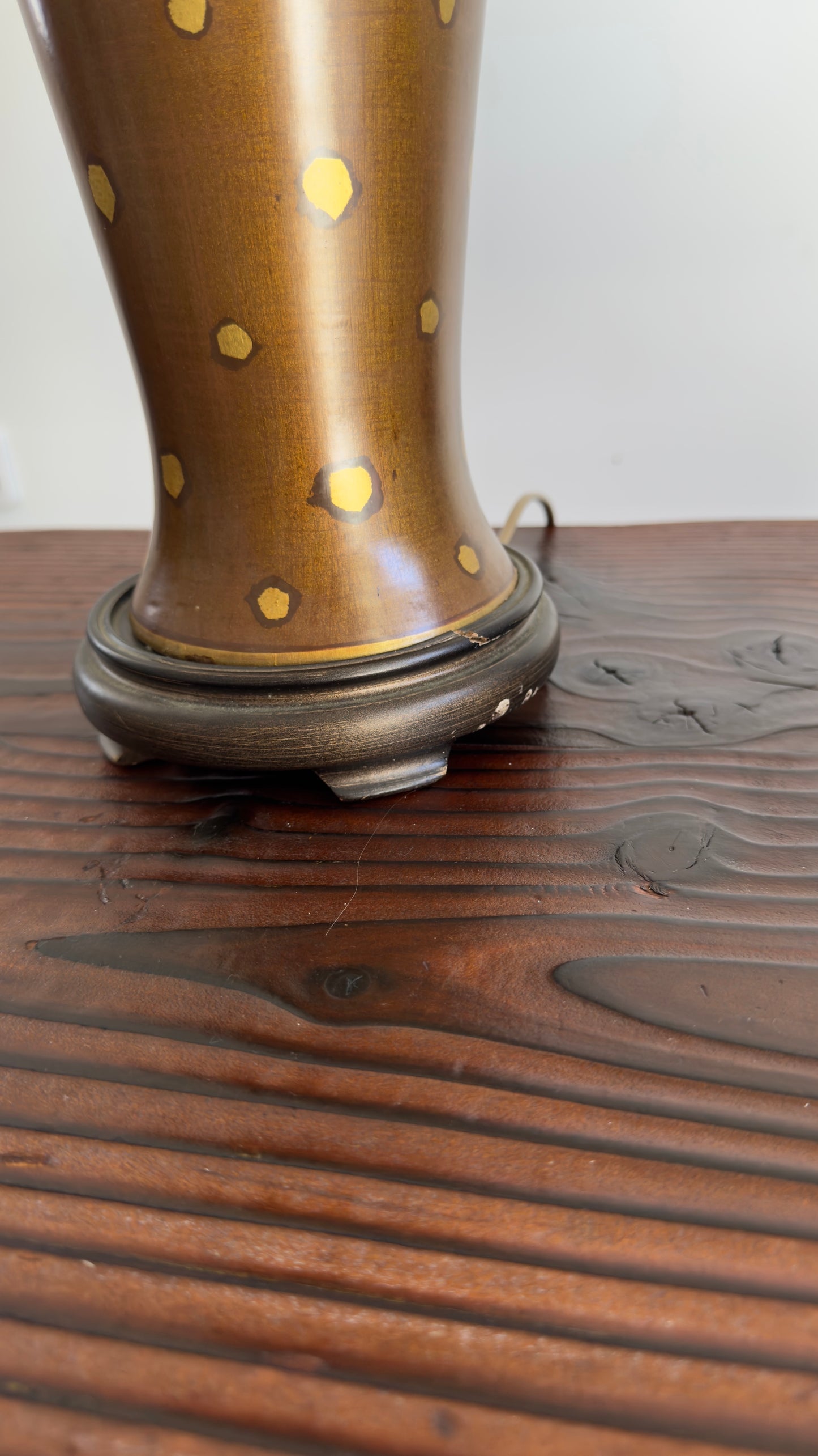 Vintage Asian inspired Polka Dot Lamps