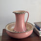 Vintage Pink & Checkerboard Bathing Set