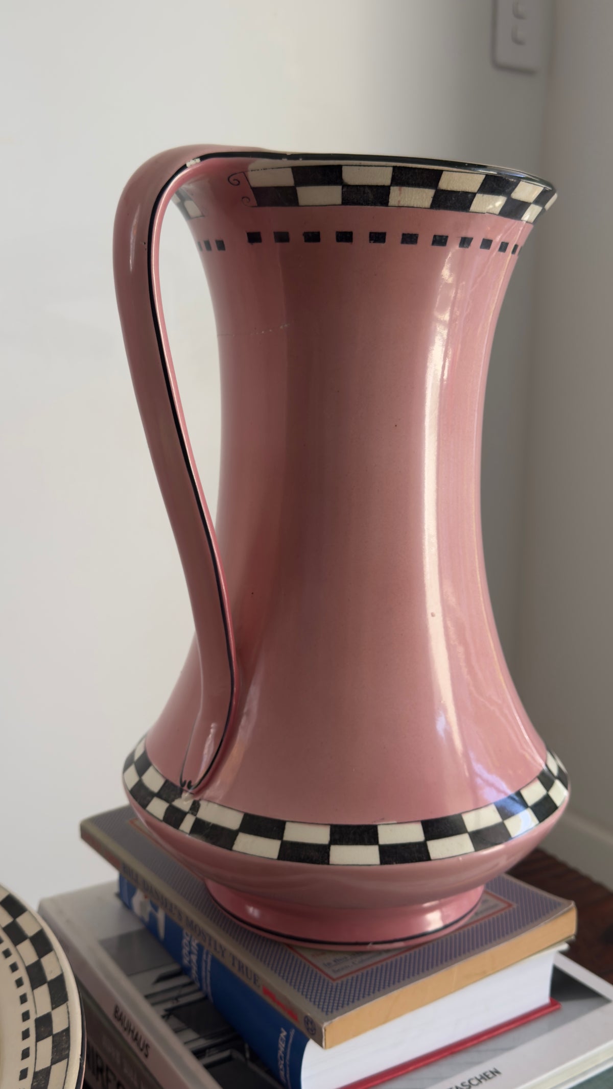 Vintage Pink & Checkerboard Bathing Set