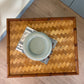 Vintage Bamboo Folding Lamp Table