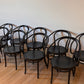 Set of 10 Thonet No. B9 Le Corbusier Dining Chairs in Black