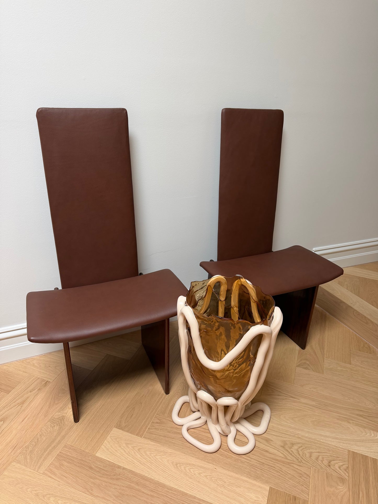 Pair of Rennie Chairs by Kazuhide Takahama for Gavina