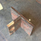 Enormous Vintage Glass & Pink Granite Coffee Table, 80's