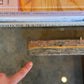 Enormous Vintage Glass & Pink Granite Coffee Table, 80's