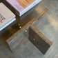 Enormous Vintage Glass & Pink Granite Coffee Table, 80's