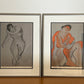 Pair of Signed Lithographs by Maria Lopez, Spain