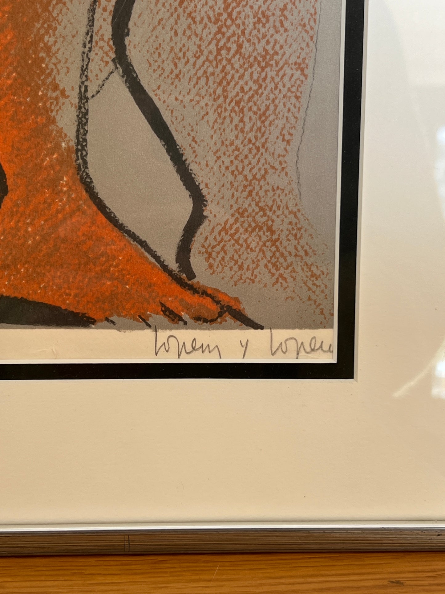 Pair of Signed Lithographs by Maria Lopez, Spain