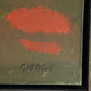 Original Painting by Roland Bierge, France 1970s - Custom Oak Frame