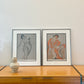 Pair of Signed Lithographs by Maria Lopez, Spain