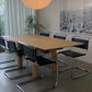 Vintage Black Leather Italian-Made Spoleto Bespoke Dining Chairs