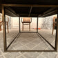 Custom Large Marble and Brass Dining Table