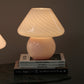 Large Pink Murano Mushroom Lamp - Two available