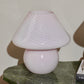 Large Pink Murano Mushroom Lamp - Two available