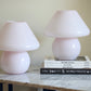 Large Pink Murano Mushroom Lamp - Two available