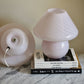 Large Pink Murano Mushroom Lamp - Two available