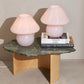 Large Pink Murano Mushroom Lamp - Two available