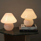 Large Pink Murano Mushroom Lamp - Two available