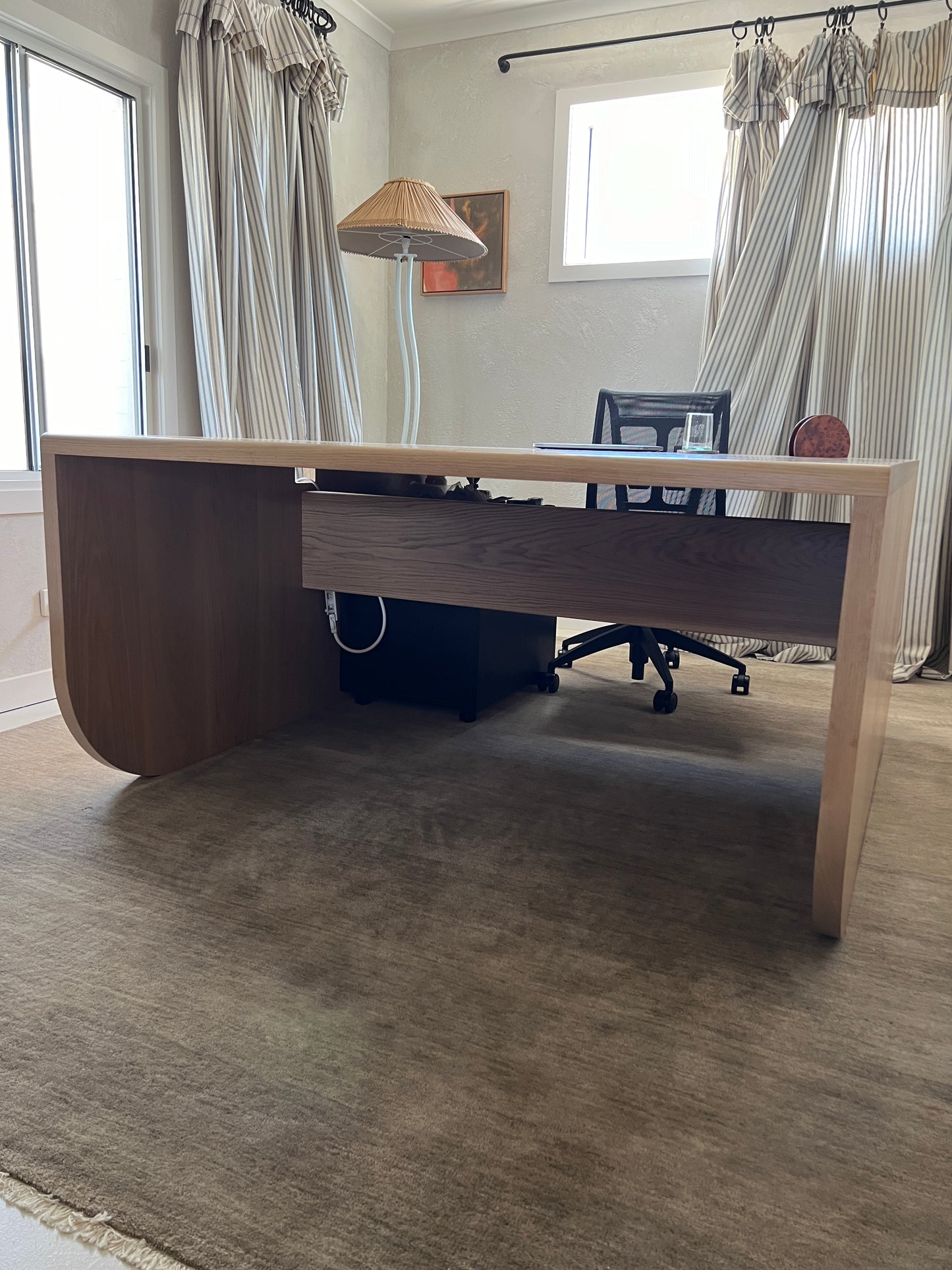 Large Oak Desk Square