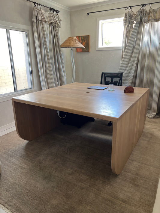 Large Oak Desk Square