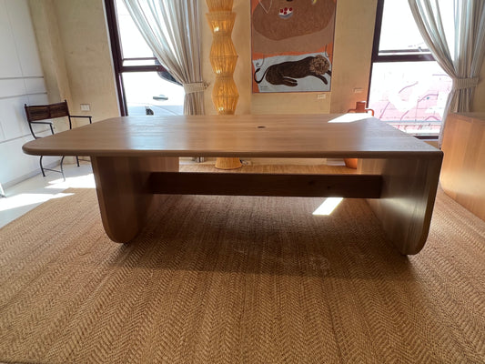 Large Oak Desk Left