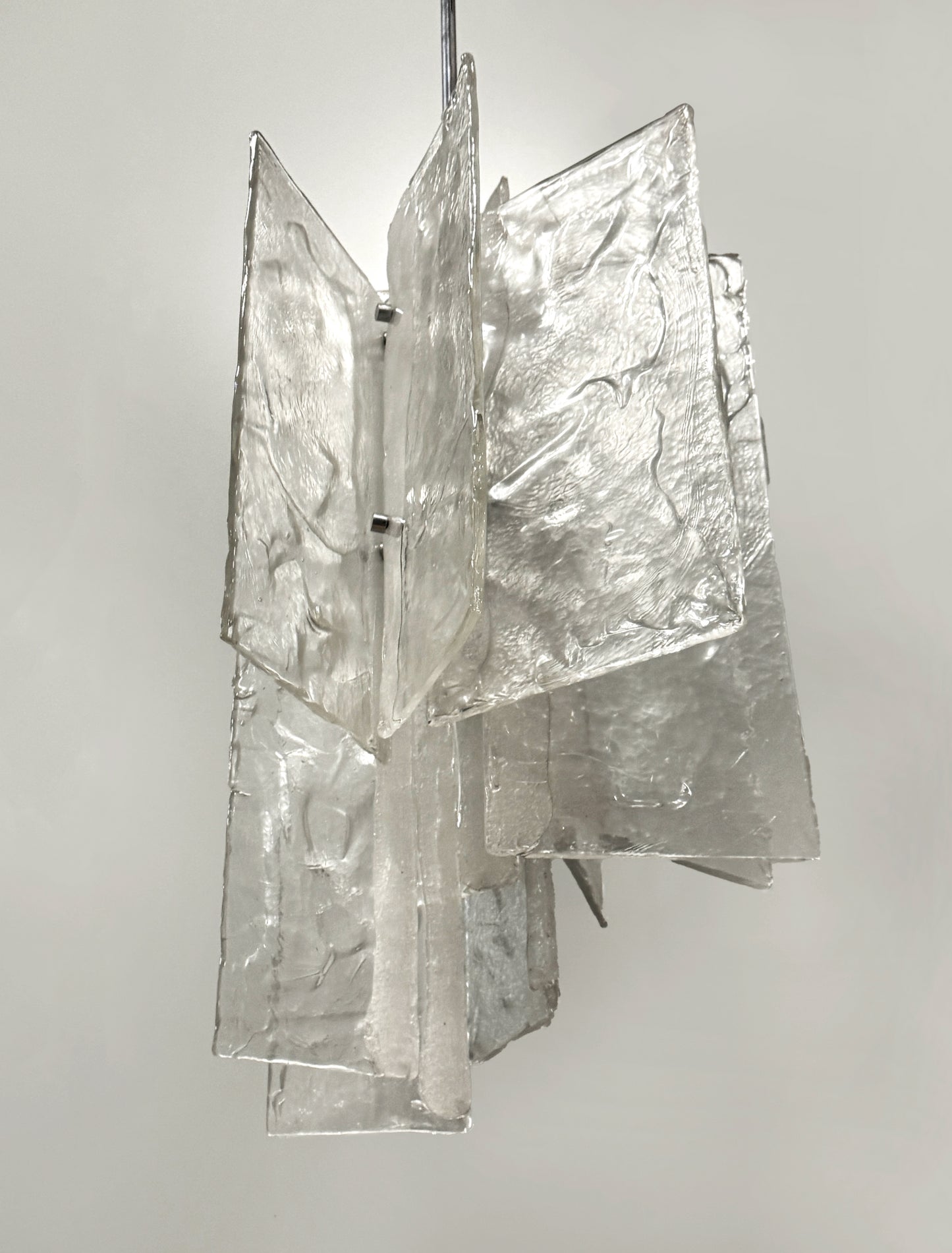 ON HOLD - Italian Glass Model LS199 Ceiling Lamp by Carl Nason for Mazzega