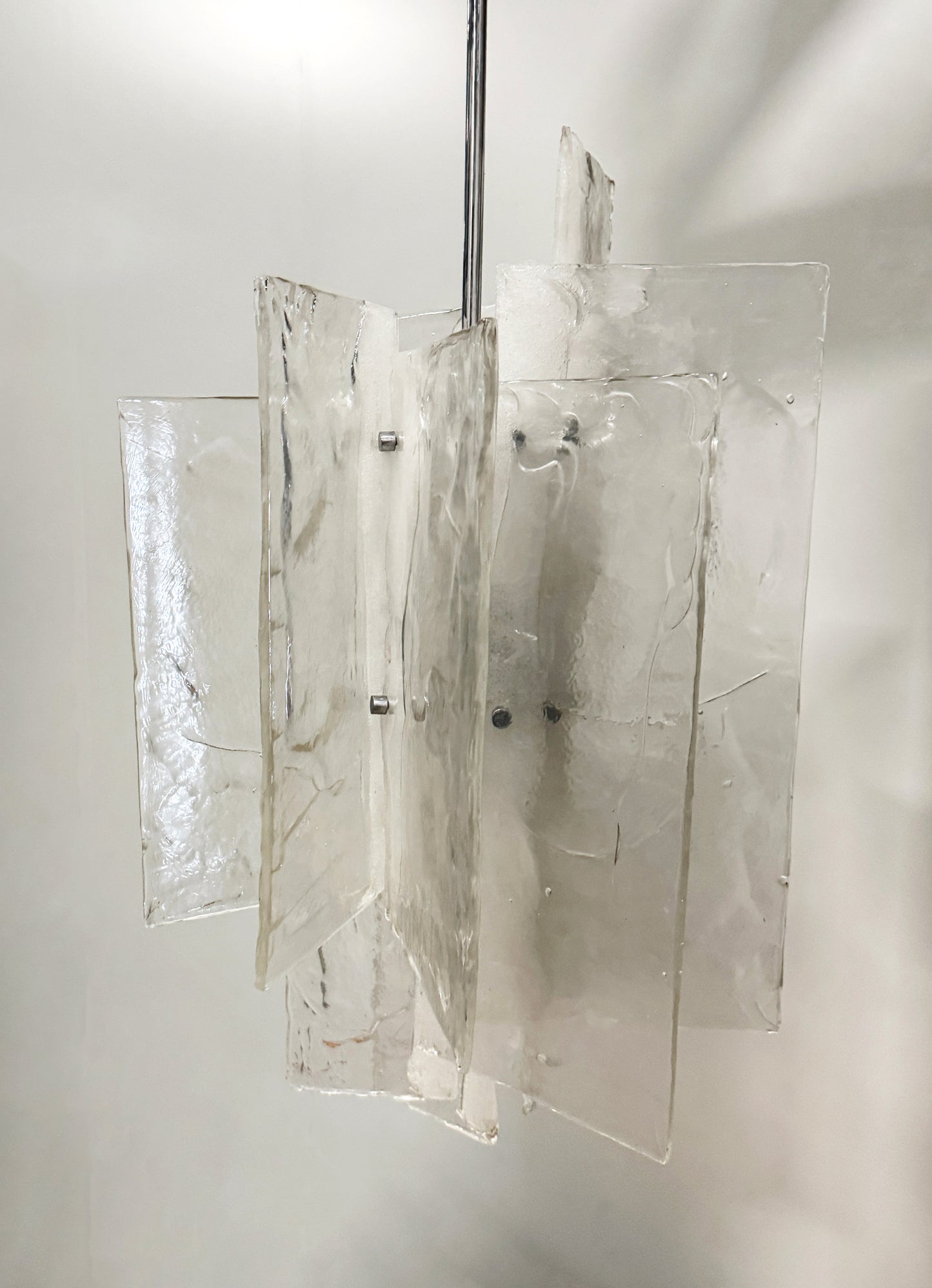 ON HOLD - Italian Glass Model LS199 Ceiling Lamp by Carl Nason for Mazzega